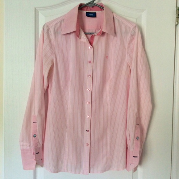 Mexx pink striped dress shirt - Picture 1 of 3